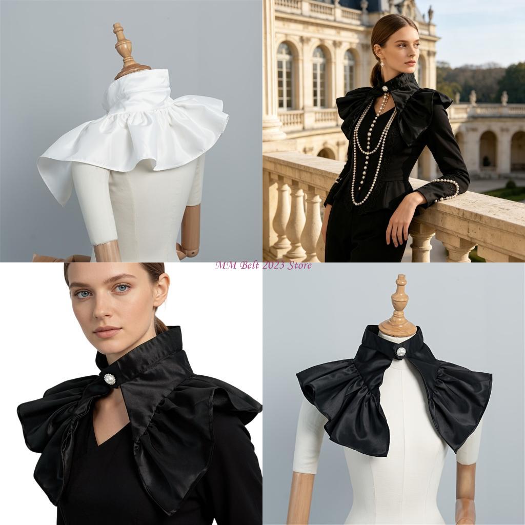 Victorian Women'S Formal Wear - 49ME Viktorianischer Kragen mit satiniertem, abnehmbarem