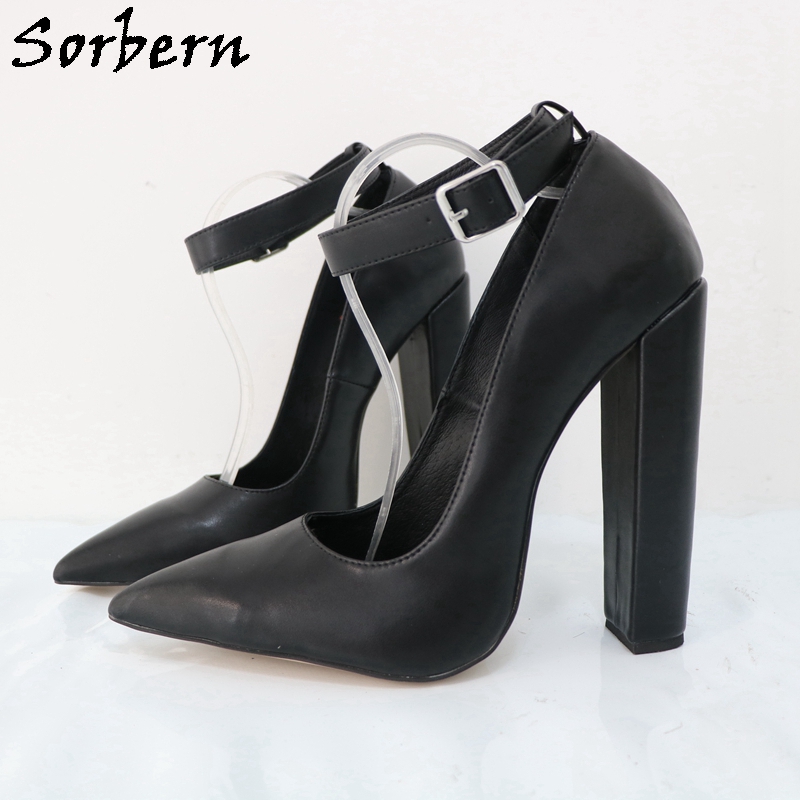 Pump Heel Block - Sorbern große eu47 Frauen Pump Schuhe