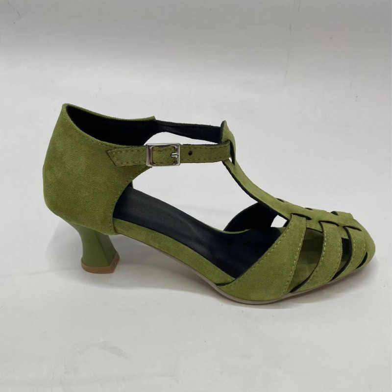 Damen Grüne Wildleder Kitten-H – Women Formal Wear For Office Bewertung und Preis