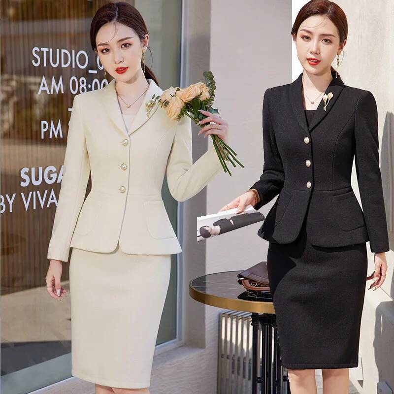 Hochwertige Stoff-Kleideranzüg – Women Formal Wear Stitching Bewertung und Preis