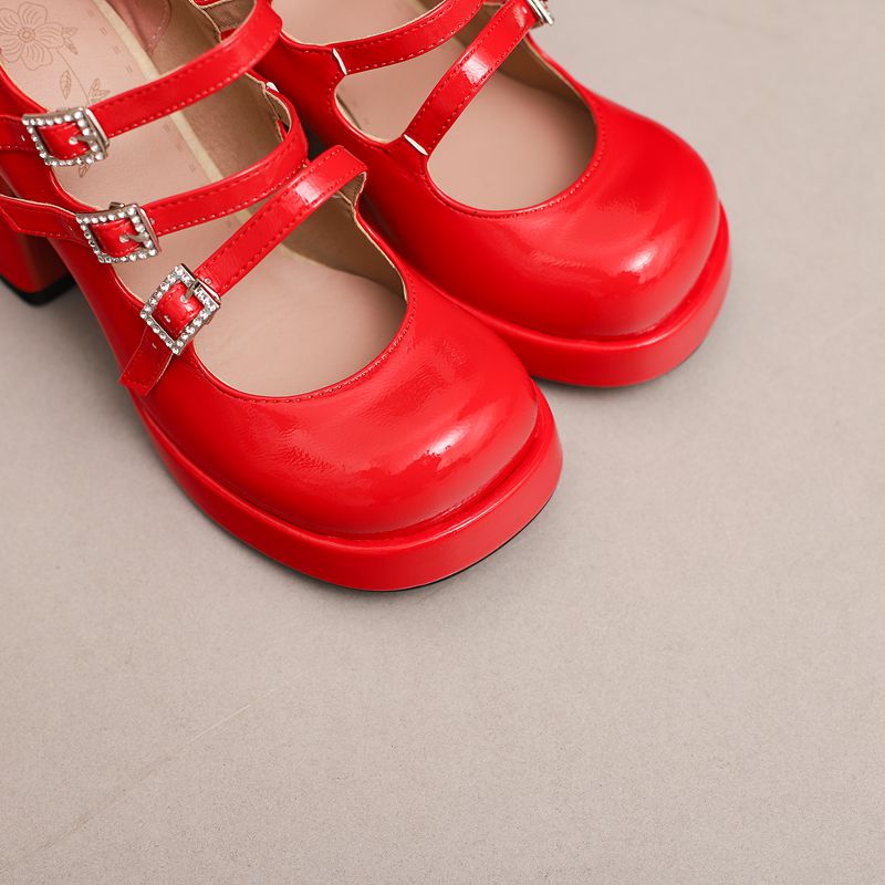 SIMLOVEYO Marken-Damenschuhe m – Pump Heel Block Bewertung und Preis