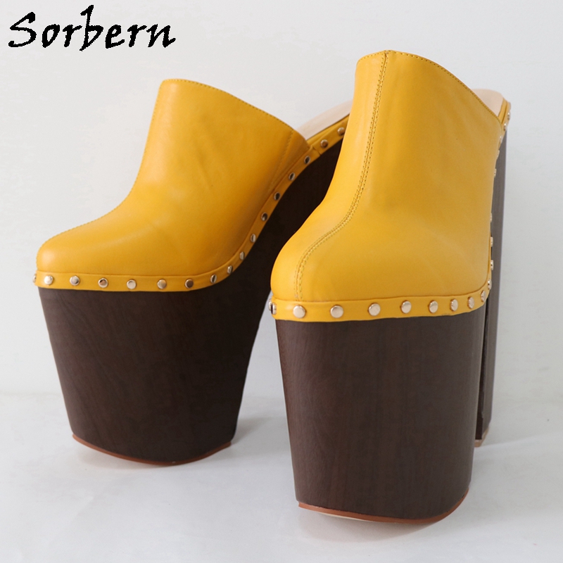 Sorbern Ingwer Gelb Pumpe Schu – Pump Heel Block Bewertung und Preis
