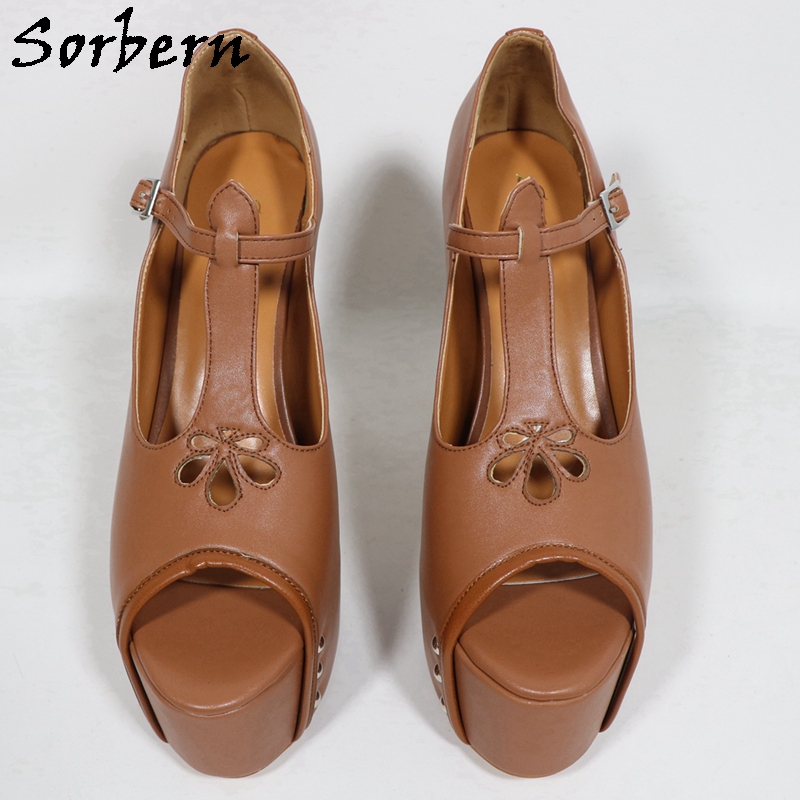 Sorbern Braune, matte Damen-Pu – Pump Heel Block Bewertung und Preis