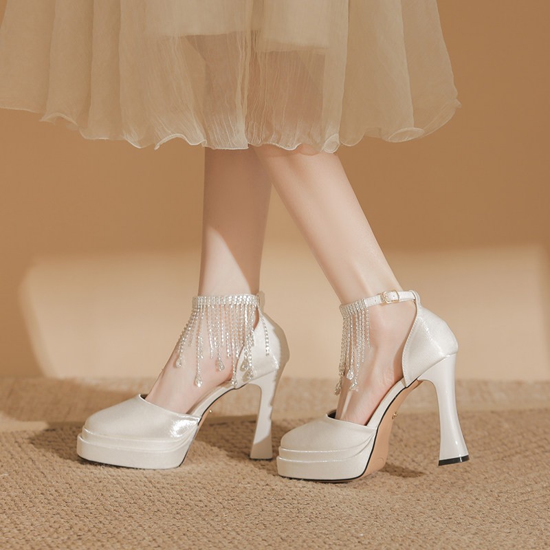 Damen Mary Jane Brautschuhe mi – Pump Heel Block Bewertung und Preis
