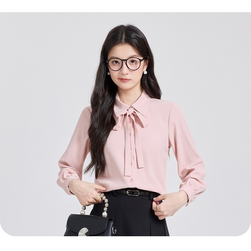 Rosa Chiffon-Bluse für Damen N – High End Women'S Formal Wear Bewertung und Preis